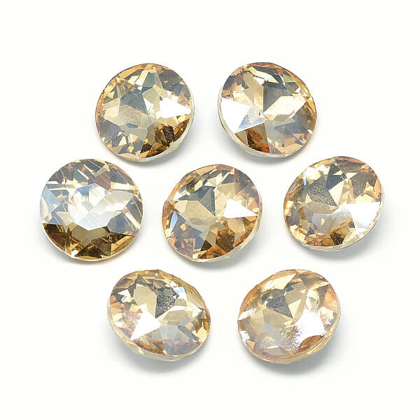 Pointed Back Glass Rhinestone Cabochons