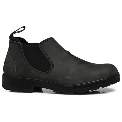 Blundstone 2035 Leather Unisex Slip On Shoes - Rustic Black - Size:US 11 Women / 9 Men