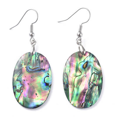 Abalone Shell/Paua Shell Dangle Earrings