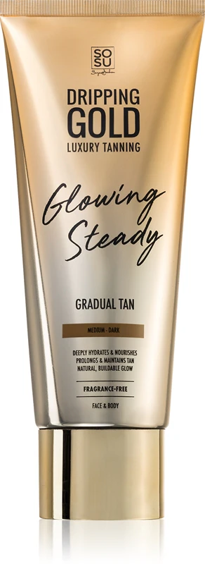 Dripping Gold Glowing Steady self-tanning cream for a gradual tan Medium dark 200 ml