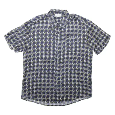 Mens Shirt Black Geometric M
