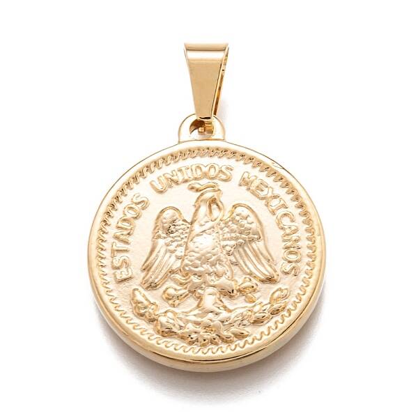 304 Stainless Steel Coin Pendants
