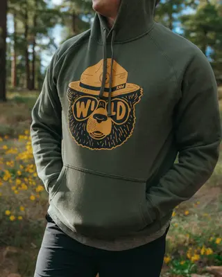 Wildbear Unisex Hoodie | Olive | Size: XL