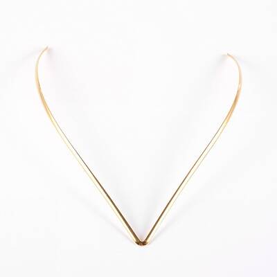 PVD Vacuum Plating 201 Stainless Steel Torque Necklace Making