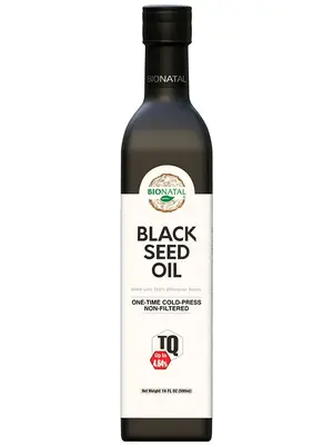 Ethiopian Black Seed Oil 16oz (GLASS)-Cold-Pressed, 100% Pure Nigella Sativa Oil for Hair, Skin & Immune Health β No Additi...