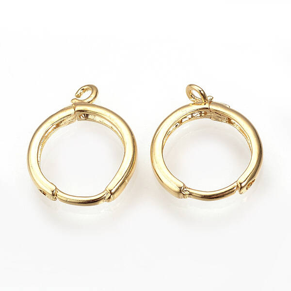 Brass Huggie Hoop Earring Findings