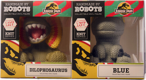 Jurassic Park - Blue & Dilophosaurus Vinyl Figure 2-Pack