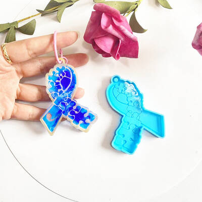 Ribbon Shape DIY Pendant Silicone Molds