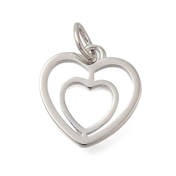 Heart Rack Plating Brass Charms