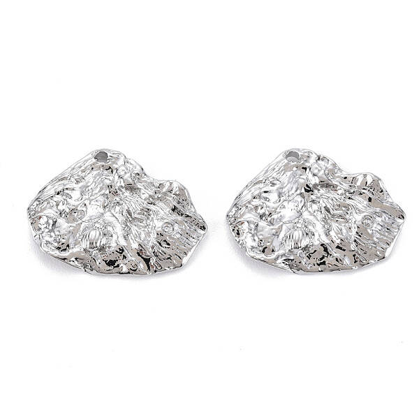 Brass Micro Pave Clear Cubic Zirconia Pendants