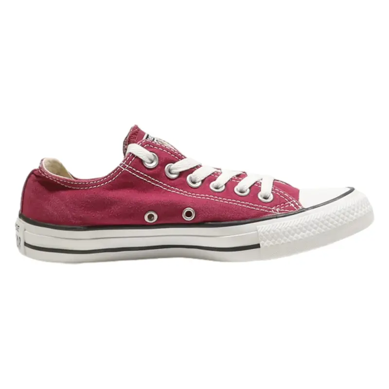 CONVERSE Chuck Taylor All Star Low Top Trainers Maroon Canvas Womens UK 4.5