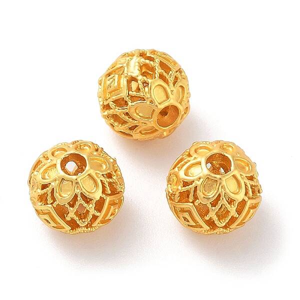 Alloy Hollow Beads