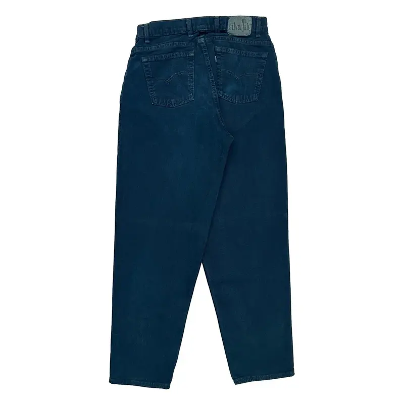 Silver Tab Levis Baggy Jeans - 32W 32L Navy Cotton