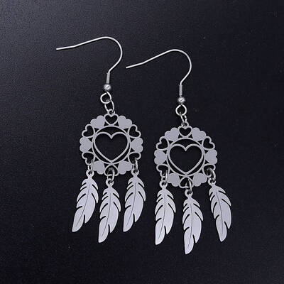 Tarnish Resistant 201 Stainless Steel Chandelier Earrings