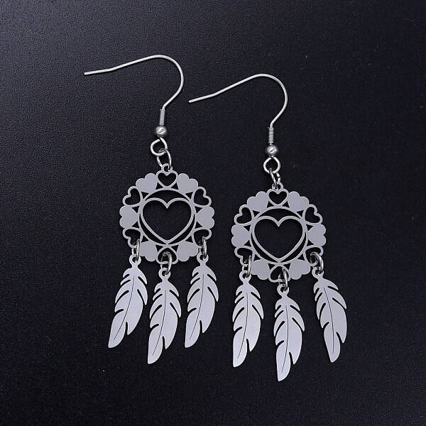 Tarnish Resistant 201 Stainless Steel Chandelier Earrings