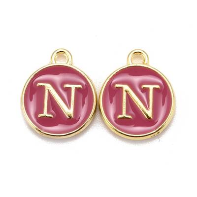 Golden Plated Alloy Enamel Charms