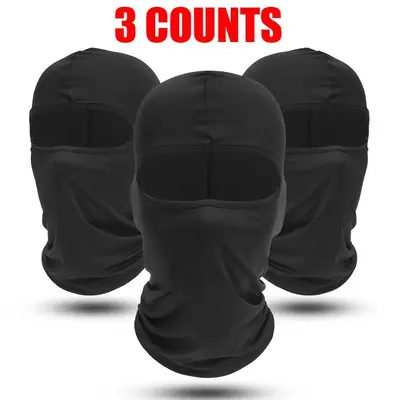 Balaclava Face Mask, 3 Counts/set Breathable Full Face Mask for Cycling Motorcycle Hiking, Outdoor Sports Accessories for Men...