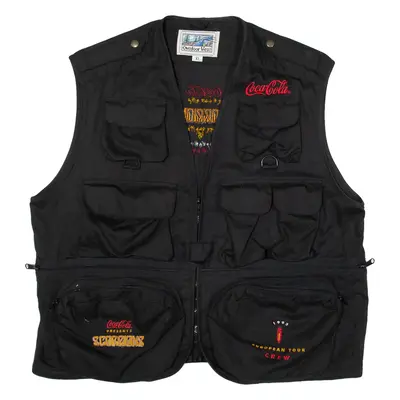 OUTDOOR VEST Scorpions European Tour Mens Gilet Black 90s XL