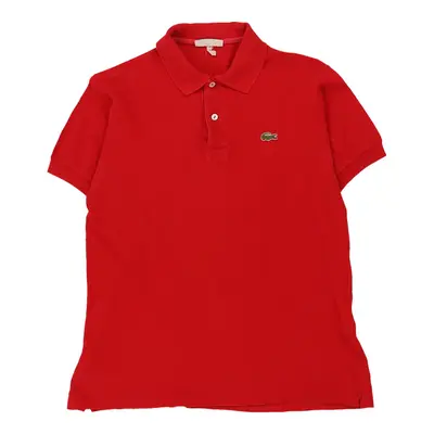 Lacoste Polo Shirt - Medium Red Cotton
