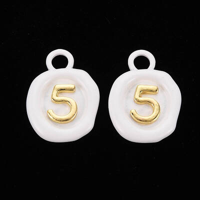 Spray Painted Alloy Pendants