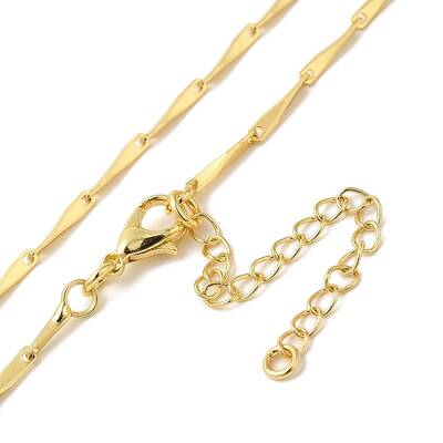 Brass Twist Link Chain Necklaces