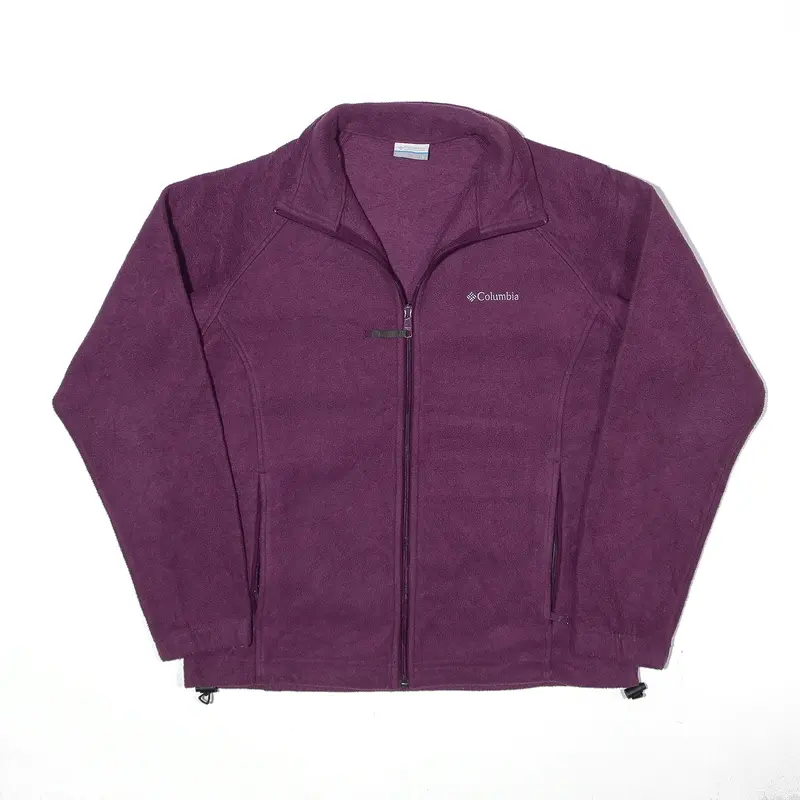 COLUMBIA Purple Fleece Jacket L