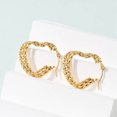 304 Stainless Steel Hoop Earrings