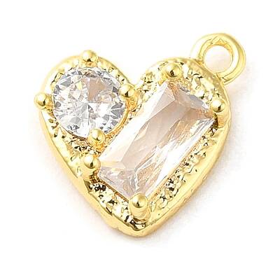 Brass Micro Pave Cubic Zirconia Pendants