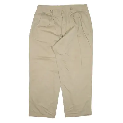 NAUTICA Trousers Beige Relaxed Tapered Mens W38 L30