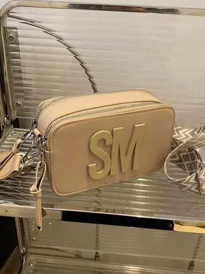 Women's Fashionable Letter Decorated Zipper Crossbody Bag, Casual Versatile Shoulder Bag for Daily Used, Trendy All-match Com...