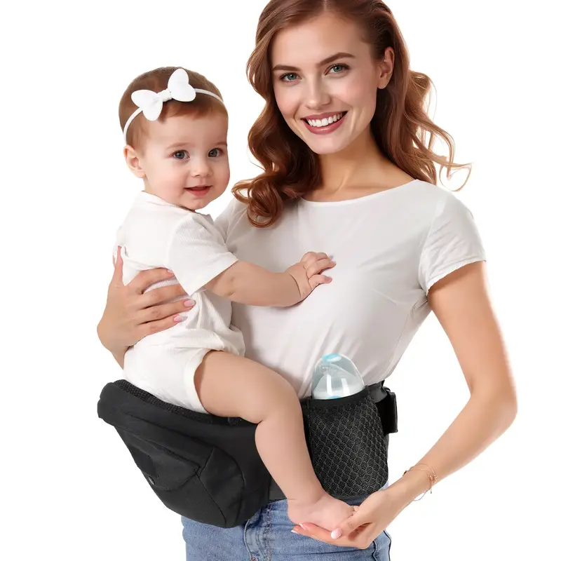 [September Restock] Baby Carrier Hip Seat, Mom’s Choice Award Winner, Advanced Large Capacity Pocket with Adjustable Waistb...