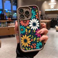 Dopular Retro Floral Pattern Phone Case for iPhone 16 15 14 Pro Max 13 12 11 XR XS Plus Shockproof Full Camera Protection Dur...