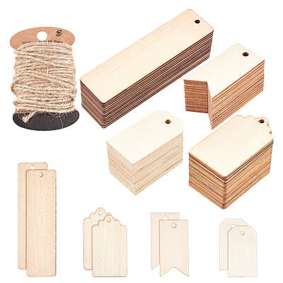 Unfinished Natural Wood Big Pendants