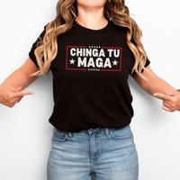 Chinga Tu MAGA Anti-Trump Tee Cotton FDT Shirt No-Trump Shirt for Women - Funny Liberal Gift, Fit Casual Comfort, Medium Soft...