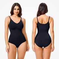 Women's Basic Comfortable Seamless V Neck Sleeveless Camisole Bodysuits,Tops Minimalist Womenswear for all seasons