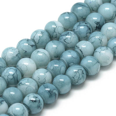 Baking Painted Glass Beads Strands