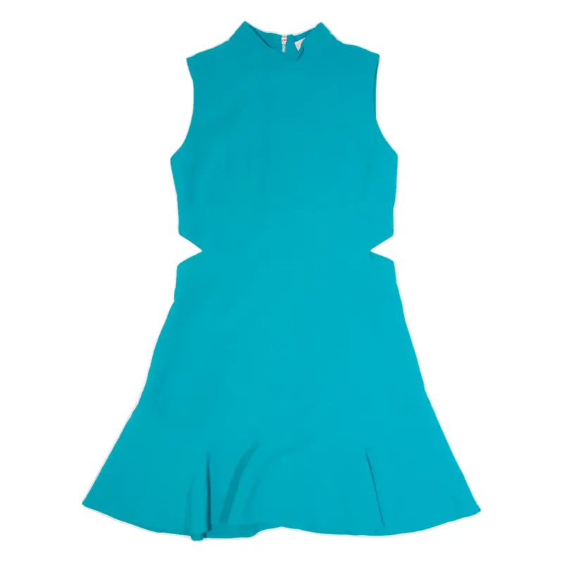 TED BAKER Womens Skater Dress Blue Sleeveless Knee Length S