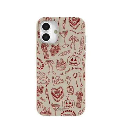 London Fog Spooky Dinner Party iPhone 16 Plus Case