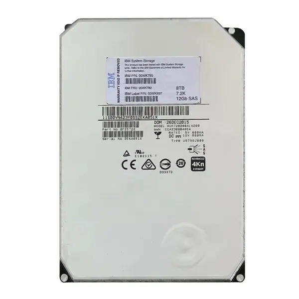 00WK785 IBM 8TB 12Gb/s SAS 7200 3.5-Inch Hard Drive