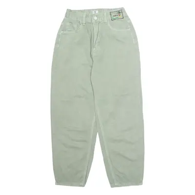 Girls Trousers Green Regular Tapered W22 L23