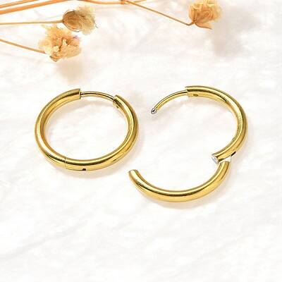 304 Stainless Steel Hoop Earrings for Women