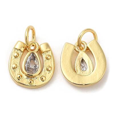 Brass with Cubic Zirconia Pendants