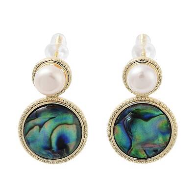 Pearl Dangle Stud Earrings