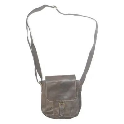 BRUNO BANANI Womens Crossbody Bag Brown Leather