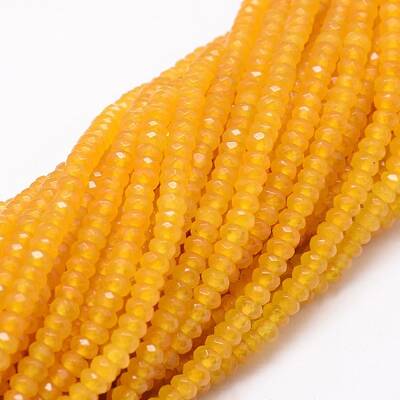 Dyed Natural Malaysia Jade Rondelle Beads Strands