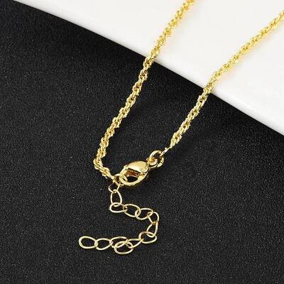 Brass Rope Chains Necklace for Women