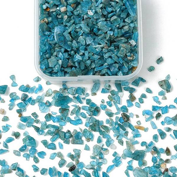 60G(672pcs) Natural Apatite Chip Beads