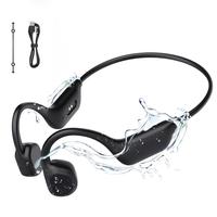 Wireless Bone Conduction Earphone, Waterproof & Sweatproof Headphone with Microphone, Bluetooth-compatible Earbuds for Runnin...