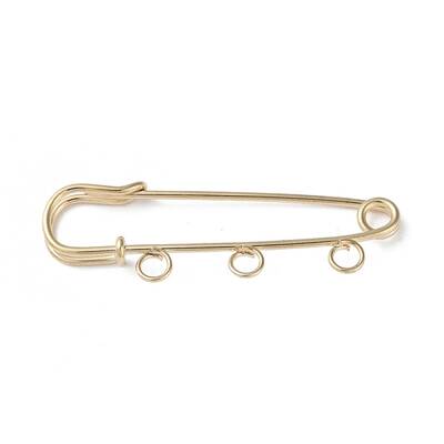 Rack Plating Iron Brooch Findings