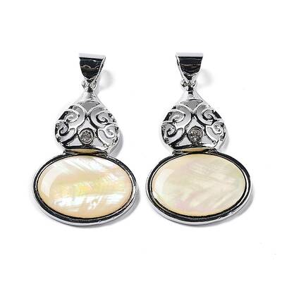 Natural Paua Shell Pendants
